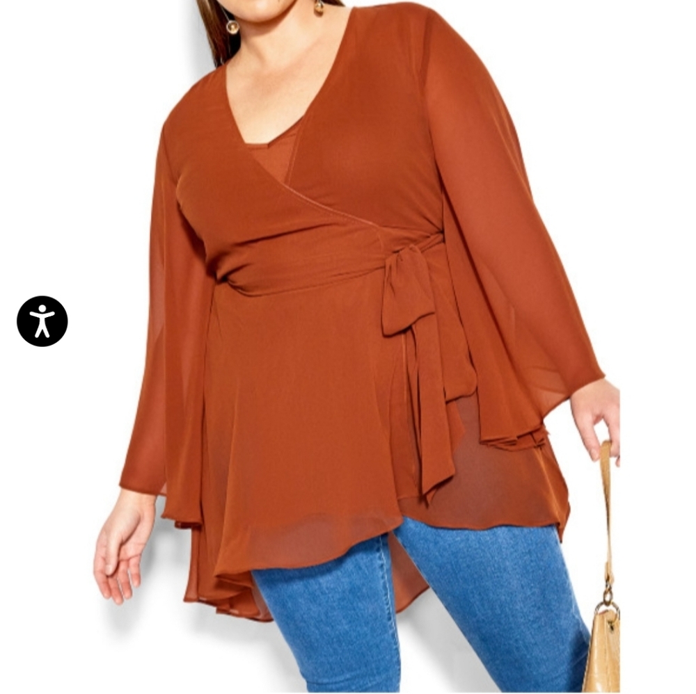 New with tags City Chic 2pcs Tunic Ginger xxs size 12